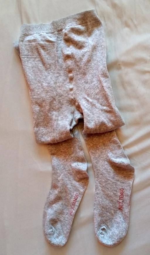 Collants chauds gris