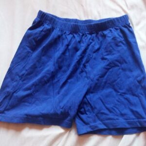 Short bleu tissu