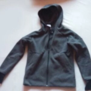 Sweat à capuche gris zippé