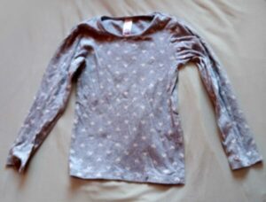 T-shirt petits coeurs manches longues