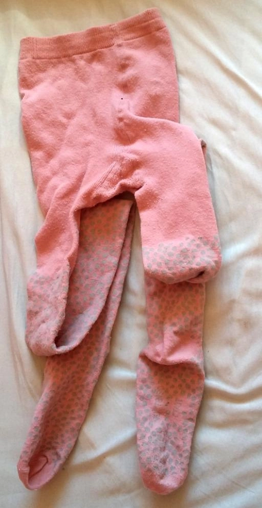 Collants roses bien chauds