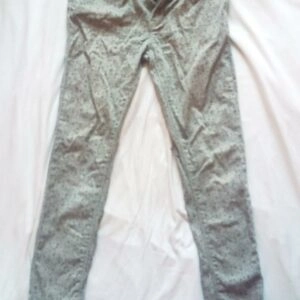 Pantalon vert Slim petits coeurs