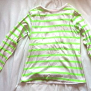 T-shirt Manches Longues rayures fluo